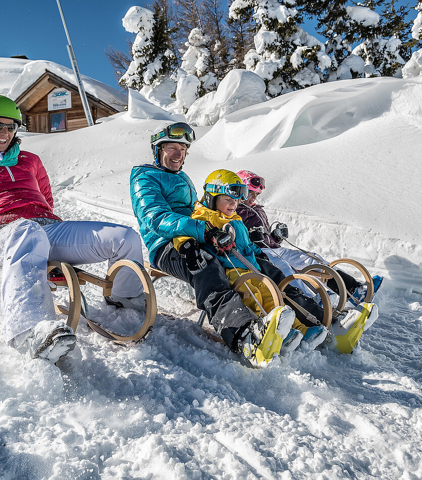 Rodelspaß Gamskogelhütte ©Fritz Breidenbach ©Tourismusregion Katschberg-Rennweg